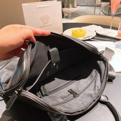 Versace laptop leather bag