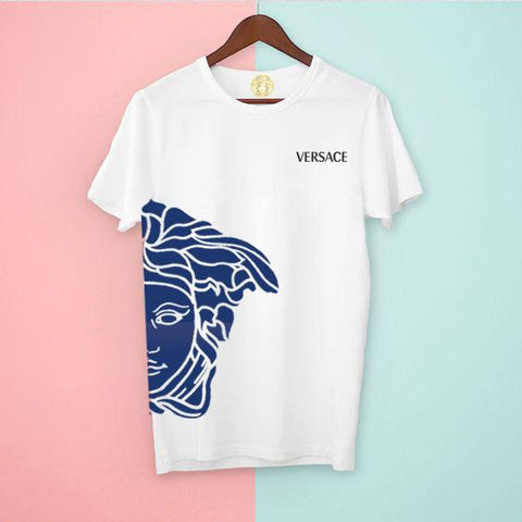 Versace Blue T-Shirt Best Quality Fabric Latest Design