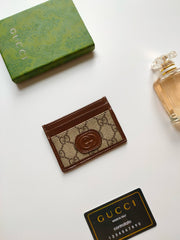 G pattern card holder Limited Edition Leather
