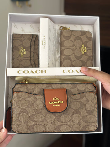 Coch 3pc set  wallet
