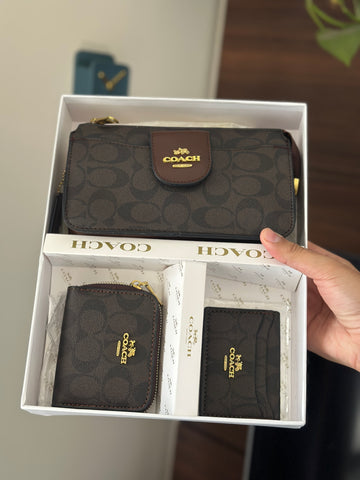 Coch 3pc set  wallet