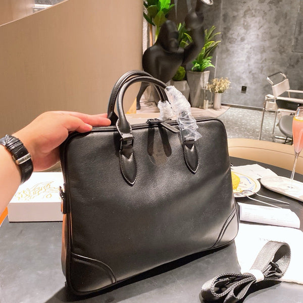 Versace laptop leather bag