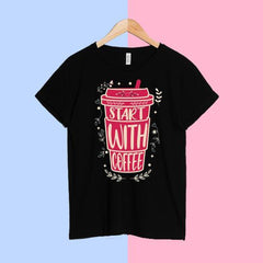 Coffee Black T-Shirt Best Quality Fabric Latest Design