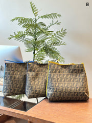 Fendi tote strip handbag