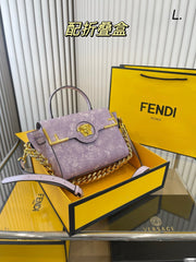Versace fendi texture handbag