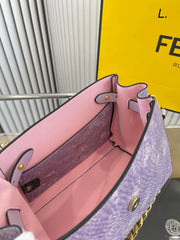 Versace fendi texture handbag