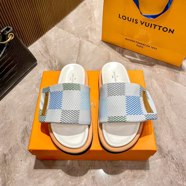 LV slidder White  limited edition