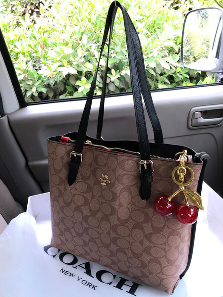 Coach bag with key chain