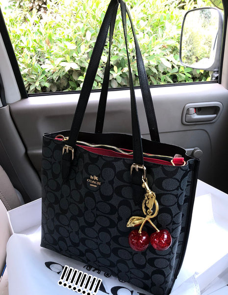 Coach bag with key chain