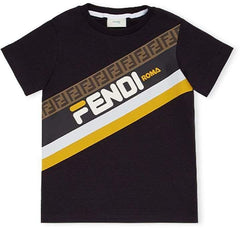 Fendi Black T-Shirt Best Quality Fabric Latest Design