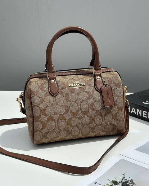 Coach Rowan Satchel in Signature Canvas