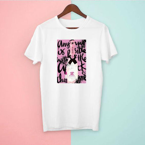 Channel Perfume T-Shirt Best Quality Fabric Latest Design