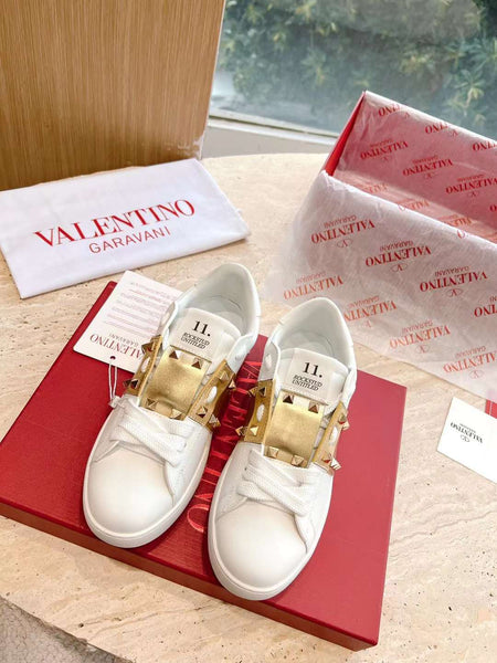 VALENTINO women's OPENDISCO calfskin Shoe (Sneakers)