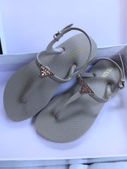 Prada Triangle Logo Thong Sandals