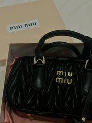 Miumiu Matelasse nappa leather mini bag