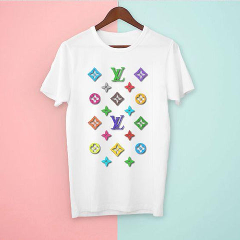 LV New Whtie T-Shirt Best Quality Fabric Latest Design