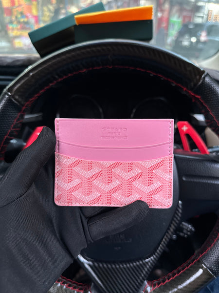 Gyrd pink card holder Limited Edition Leather