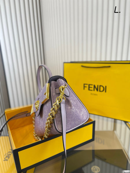 Versace fendi texture handbag