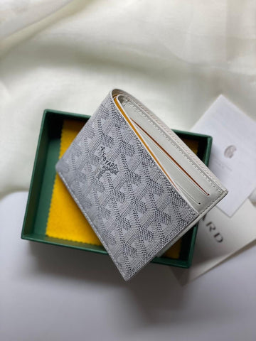 Goyard White Grey men wallet Leather