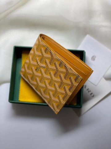 Goyard yellow men wallet Leather