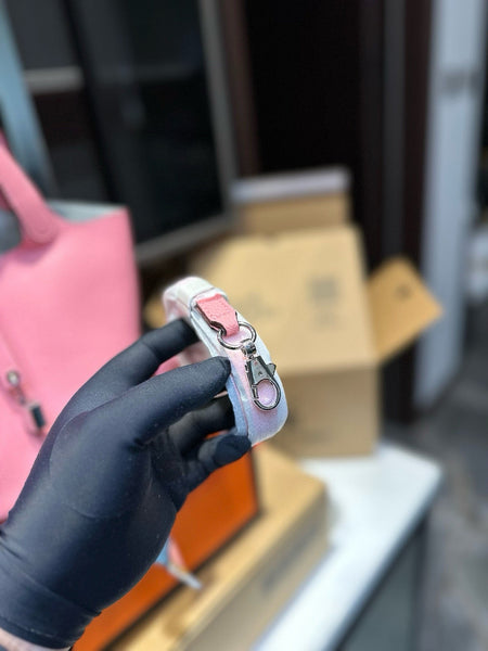 Hermes pink tote handbag