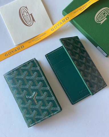 Goyd long green wallet Leather