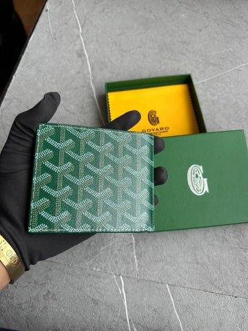 Goyard Green men wallet Leather