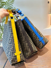 Fendi tote strip handbag