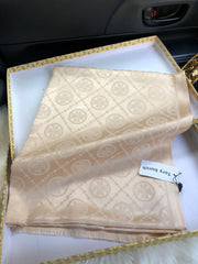 try burch  silk scarf