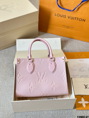 Louis Vuitton pink OTG handbag