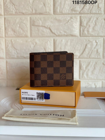 Louis Vuitton men Check Leather Wallet