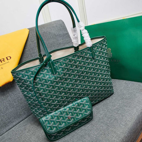 Goyard Green tote Bag