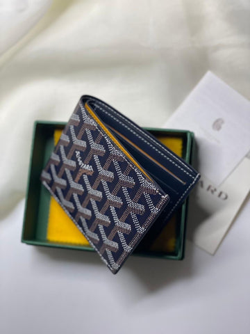 Goyard Royal Blue men wallet Leather