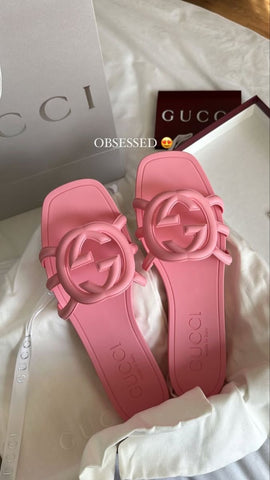 Gucci slides with box