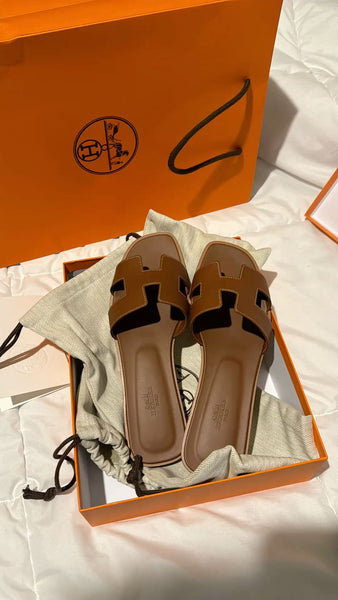 H slipper high quality Brown Edition