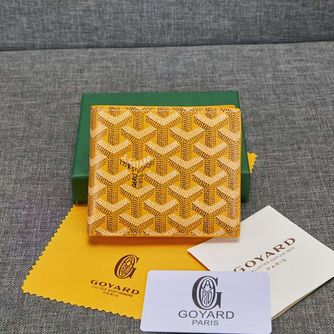 Goyard yellow men wallet Leather