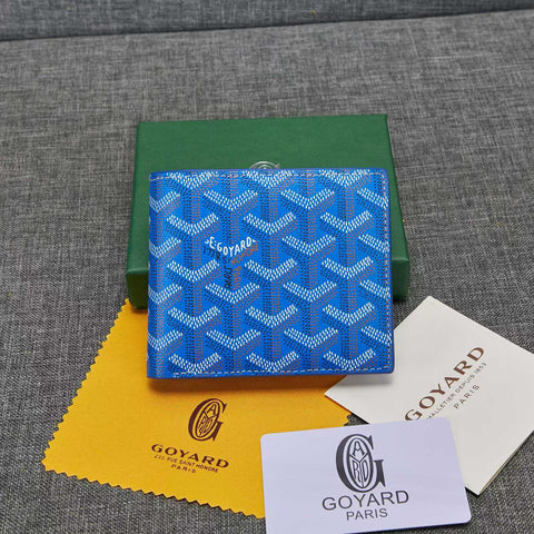 Goyard Blue men wallet Leather
