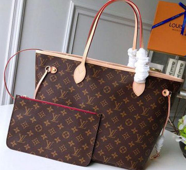 Louis Vuitton Neverfull Alphabet check Designer Handbag Made in italy