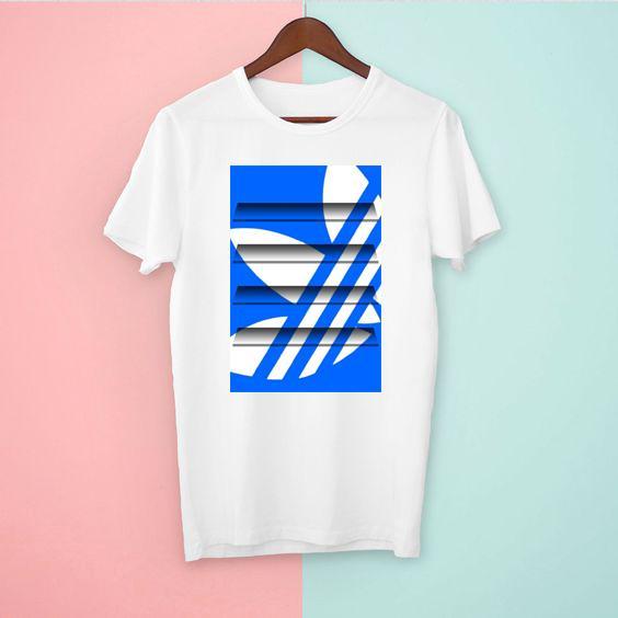 Adidas blue T-Shirt Best Quality Fabric Latest Design