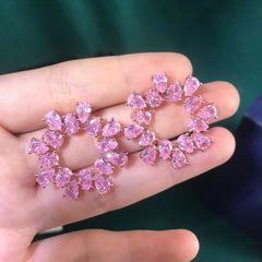 SWAROVSKI Round Circle Austrian Crystal Earrings