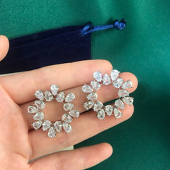SWAROVSKI Round Circle Austrian Crystal Earrings