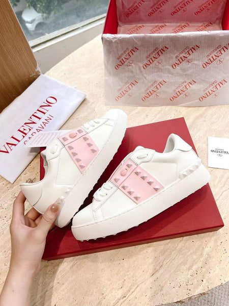 VALENTINO women's OPENDISCO calfskin Shoe (Sneakers)