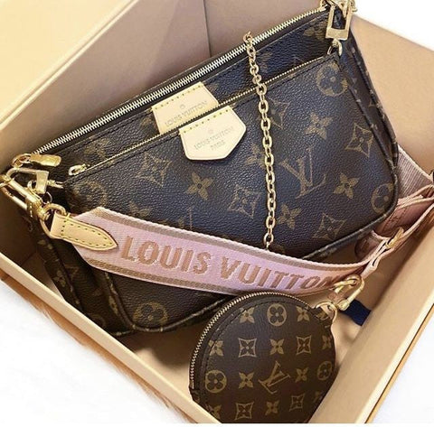 Lv  Pochette bag Pink Blet