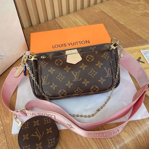 Lv  Pochette bag Pink Blet